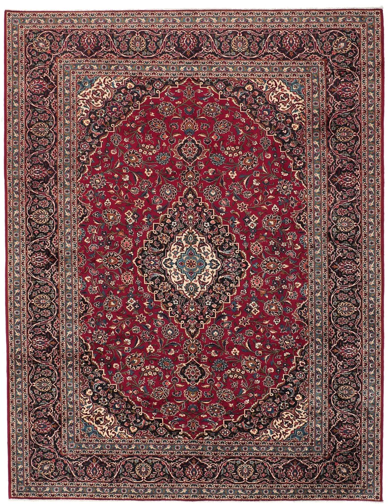 Kashan Tappeto 290x380 (Iran) Annodato A Mano