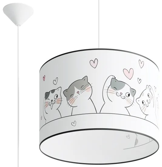 Sollux SL.1419 - Lampadario a sospensione per bambini CAT 1xE27/15W/230V diametro 40 cm