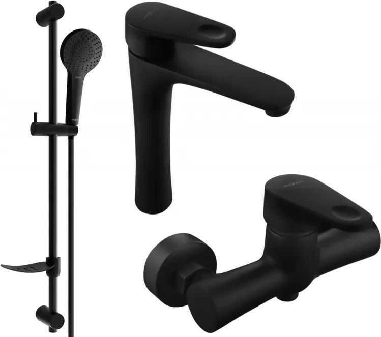 Mexen Kama DF05 set doccia, nero - 72514DF05-70