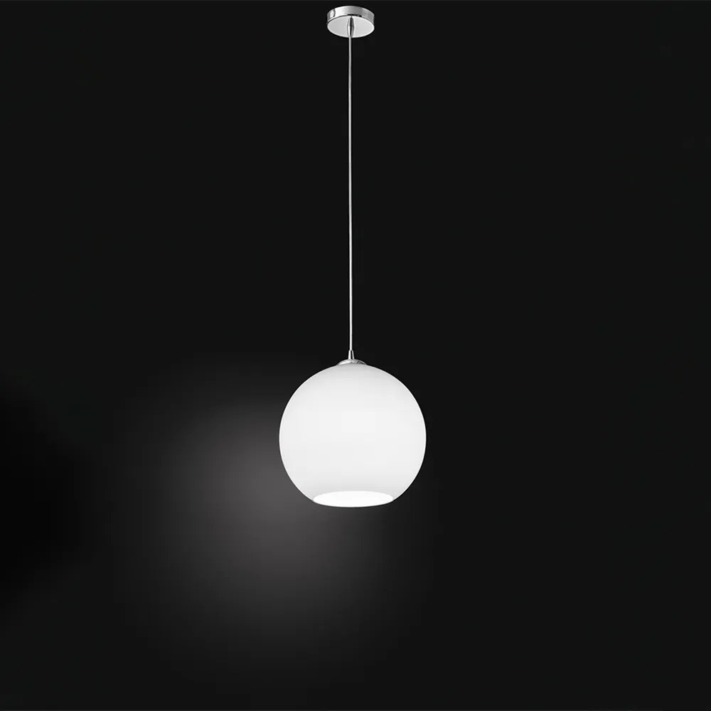 Lampadario Contemporaneo Ufo Bianco 1 Luce E27 Piccola