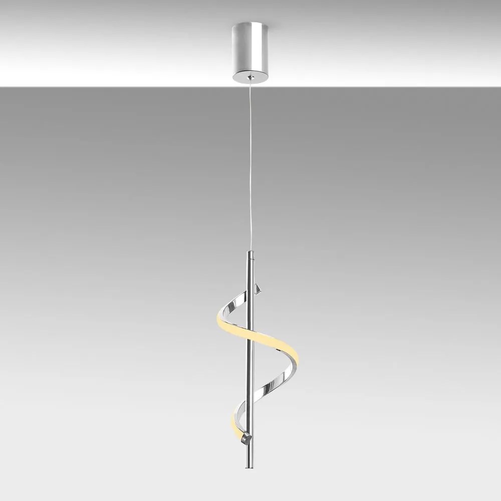 Lampada a sospensione LED in argento ø 16 cm Likma - Opviq lights