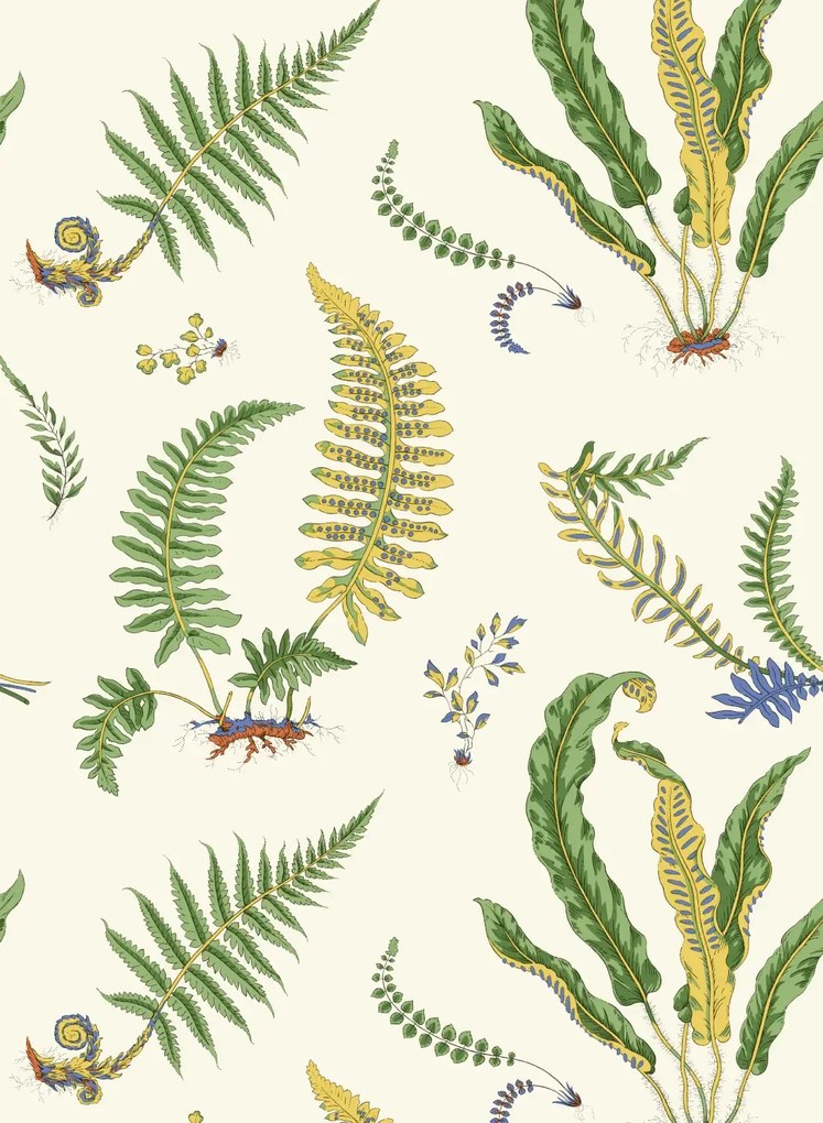GP & J Baker Carta da parati Ferns - Emerald