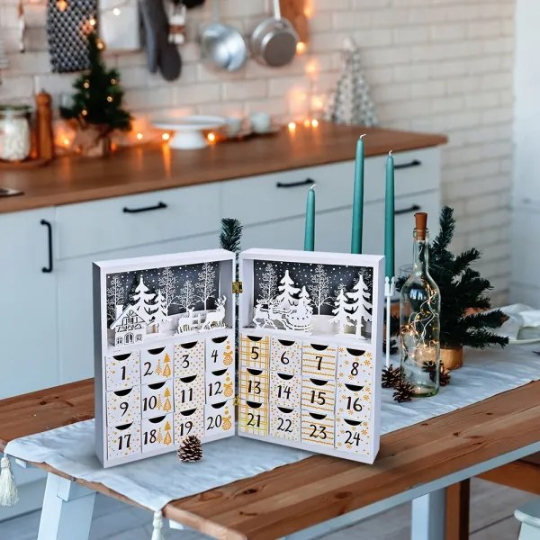 Solight 1V244 - Calendario dell'Avvento LED/2xAAA