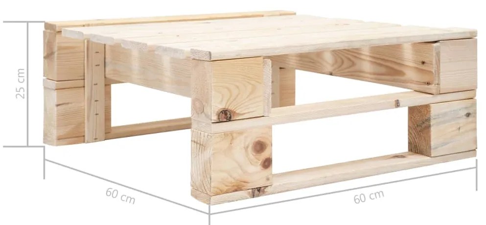 Set Divani in Pallet con Cuscini 6 pz in Pino Impregnato