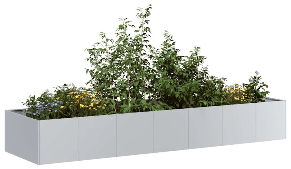 Fioriera 280x80x40 Cm İn Acciaio Zincato /