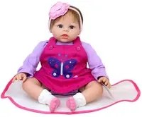 Bambola Reborn Femmina Realistica in Vinile 30cm Seduta Kidfun Real Baby Maya