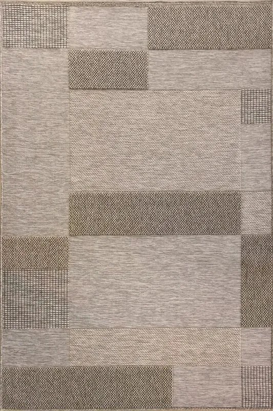 Tappeto Garden geometrico beige, L 190 x L 133 cm