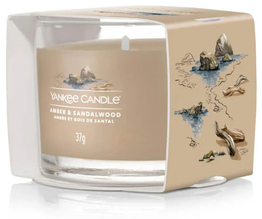 Amber and Sandalwood candela votiva profumata Yankee Candle