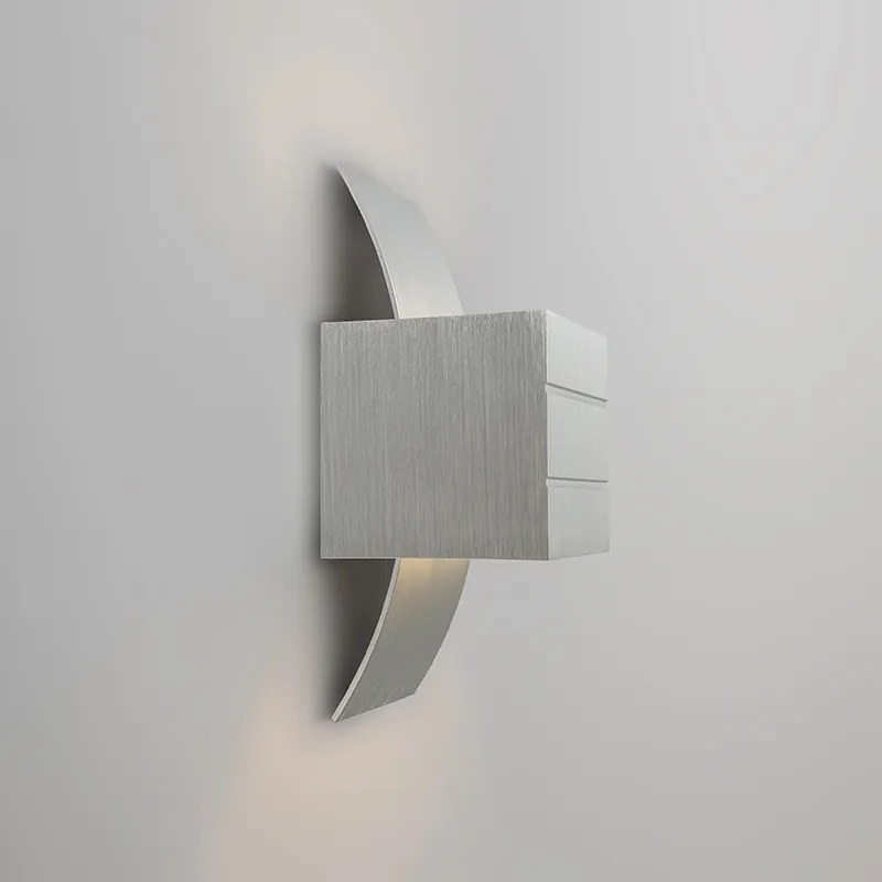 Set di 2 lampade da parete moderne in alluminio - Amy