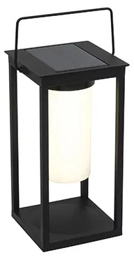 Lampada da esterno moderna nera con LED e dimmer solare - Denlu