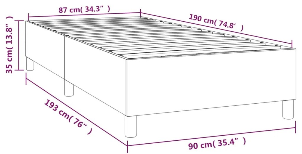 Giroletto Bianco 90x190 cm in Similpelle