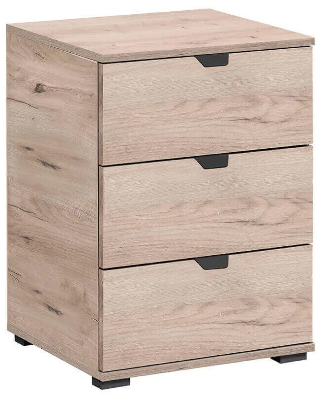ONE - comodino moderno 3 cassetti cm 45 x 40 x 63 h