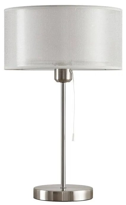 Lindby - Taxima Lampada da Tavolo Satin Nickel/White Lindby