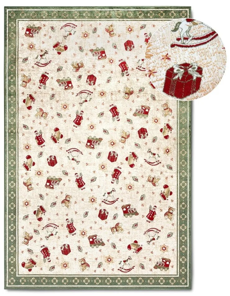 Tappeto verde natalizio in cotone 160x230 cm Toy's Delight Green Christmas - Villeroy&Boch