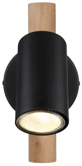 Globo 57913-1 - Faretto da parete HERTI 1xGU10/5W/230V legno/metallo