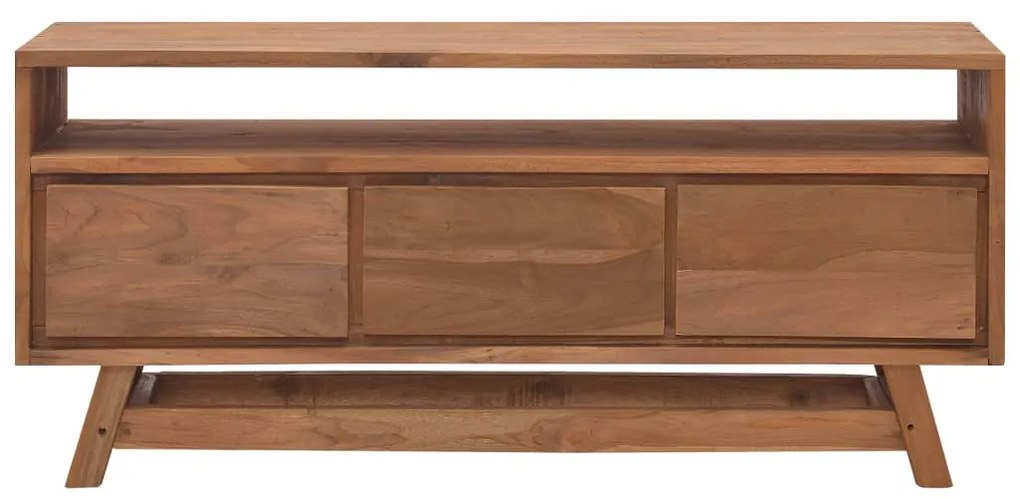Mobile porta tv 110x30x50 cm in legno massello di teak
