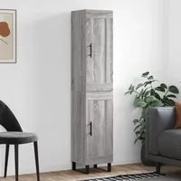 Credenza Grigio Sonoma 34,5x34x180 cm in Legno Multistrato 3200479