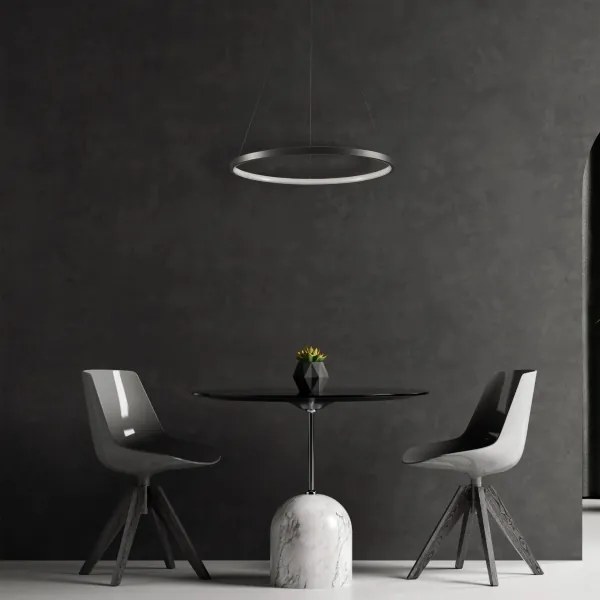 Lampadario LED a sospensione con filo LEA LED/20W/230V 4000K diametro 50 cm nero