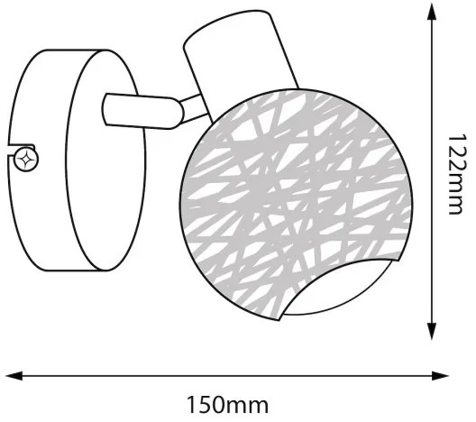 Faretto da parete DEX 1xE14/10W/230V beige/crema