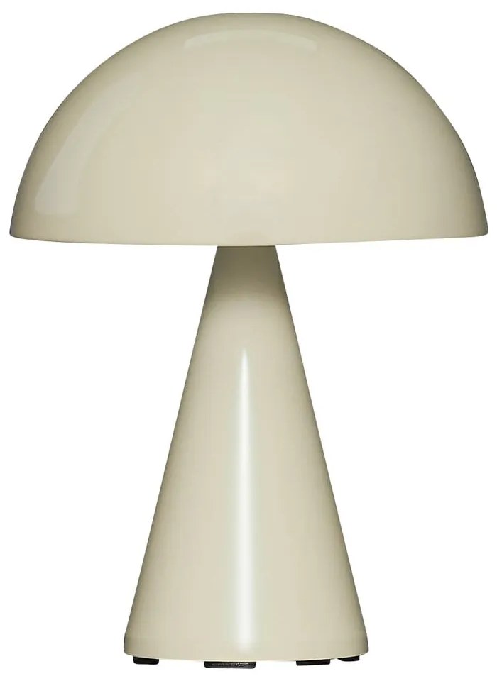 Lampada da tavolo dimmerabile a LED color crema (altezza 20 cm) Mush - Hübsch