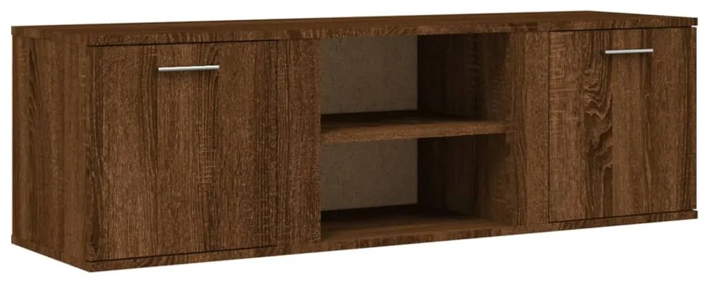 Mobile porta tv rovere marrone 120x34x37 cm legno multistrato