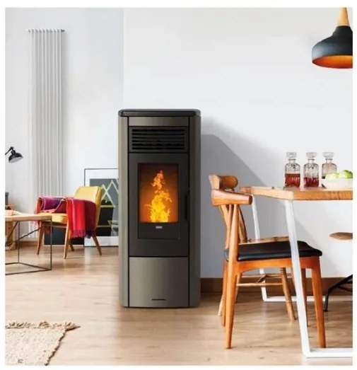 Klover Thermoaura 15 Kw matt black termostufa a pellet (PREZZO TRATTABILE)