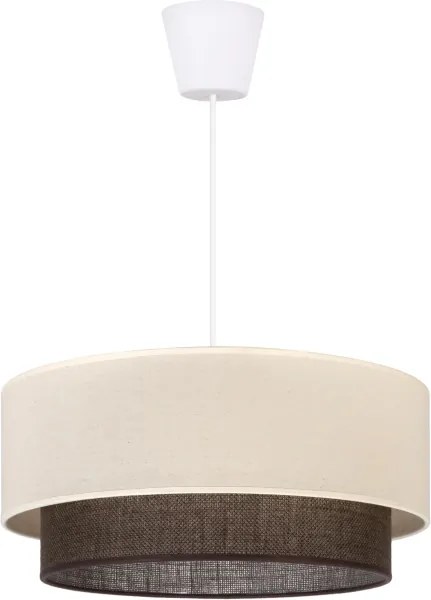 Brilagi - Lampadario LED a sospensione con cavo BOHO STYLE 1xE27/15W/230V Ø 40 cm crema/marrone