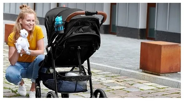 KINDERKRAFT - Passeggino GRANDE PLUS nero