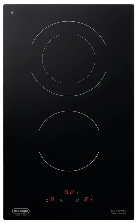 Piano cottura elettrico 2 zone L 30 cm PVC 31 N DE'LONGHI nero