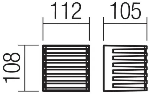 Redo 90639-Applique a LED da esterno BLAZE LED/12W/230V 3000K IP54 antracite