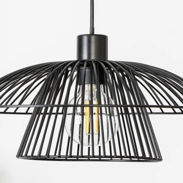 Brilagi - Lampada a sospensione LED su cavo CERIA WIRE 1xE27/40W/230V Ø 38 cm nero