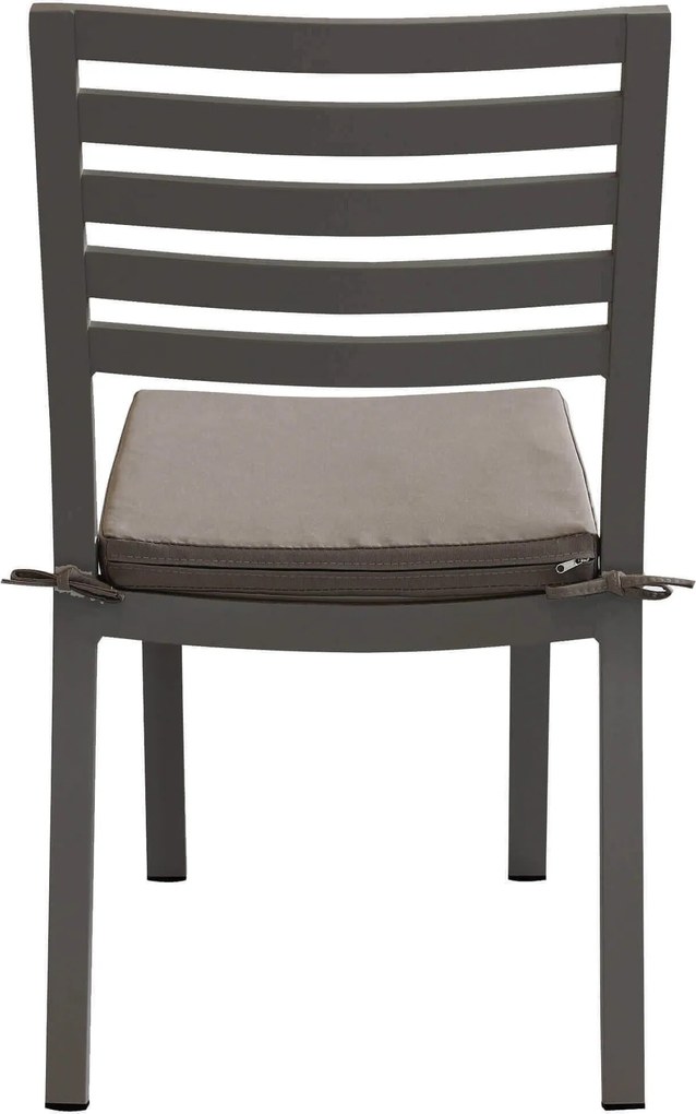 DEXTER - set tavolo in alluminio cm 160/240 x 90 x 75 h con 4 sedie Dexter