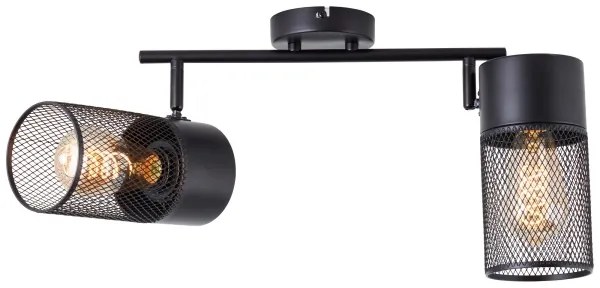 Brilliant - Faretto KAMOLO 2xE27/40W/230V nero