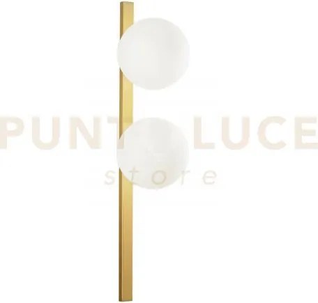 Applique a parete enoire oro 2 luci attacco e14 14x14x60cm diffusor...