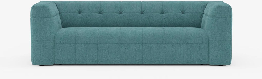 Mosaic Divano 3 e 4 posti modulare in bouclé: capitonné e design in tessuto smacchiabile T21