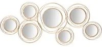 PANNELLO/SPECCHIO GOLD ROUND CM 124,5X4X53,5