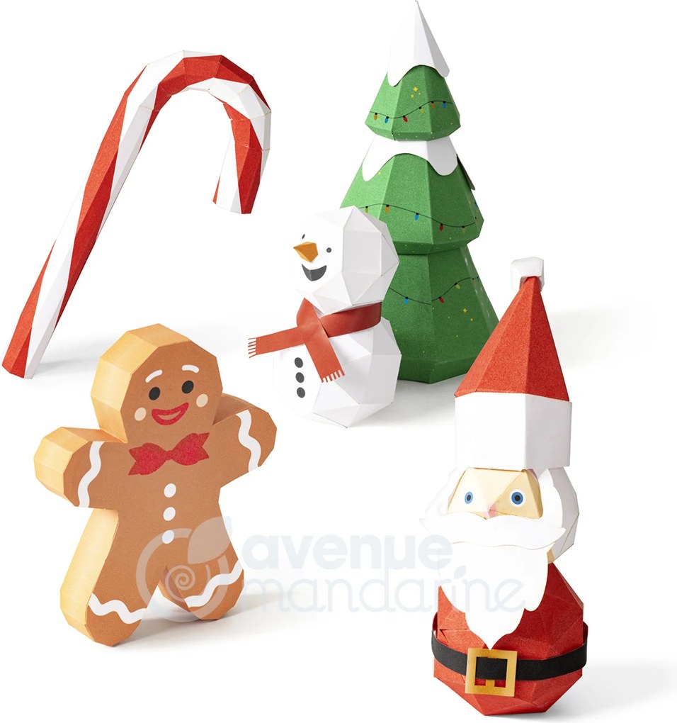 Set creativo 3D - Figure in carta - Natale