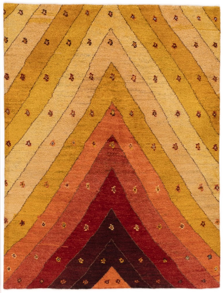Gabbeh Tappeto persiano 150x190 Rosso (Iran) Annodato A Mano