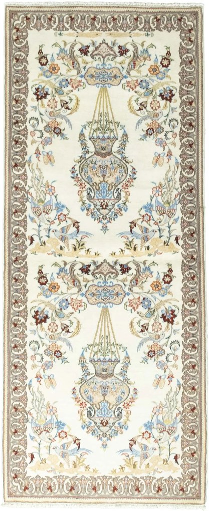 Ghom Tappeto persiano 80x190 Beige (Iran) Annodato A Mano