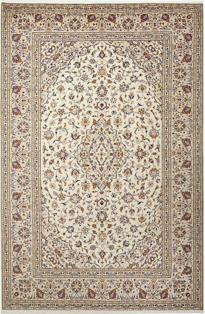 Kashan Tappeto persiano 300x200 Beige (Iran) Annodato A Mano