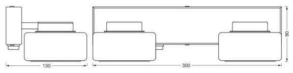 Osram-LED Applique da bagno ORBIS FLAME 2xLED/5,5W/230V IP44 cromo