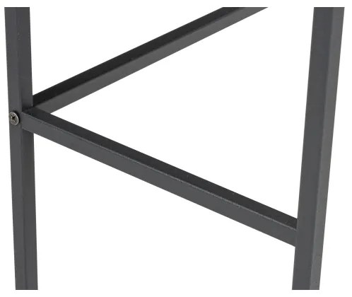 Tavolino da salotto CANVAS 80x100 cm pino atlantic/nero