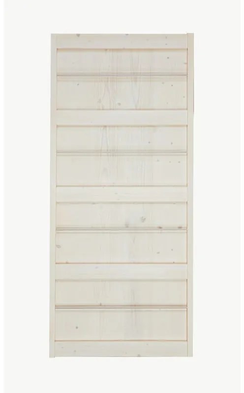 Anta per porta scorrevole Storage in legno massello bianco L 96 x H 215 cm reversibile