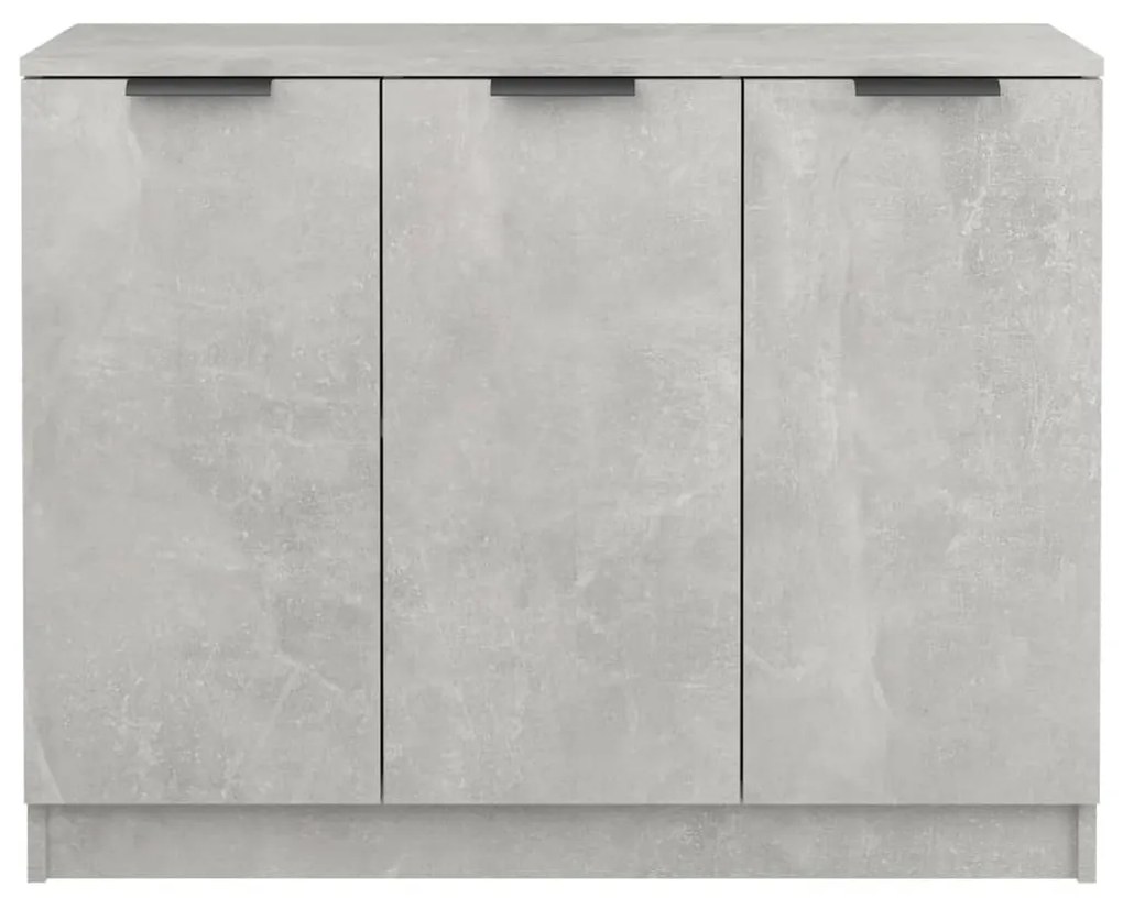 Credenza grigio cemento 90,5x30x70 cm in legno multistrato