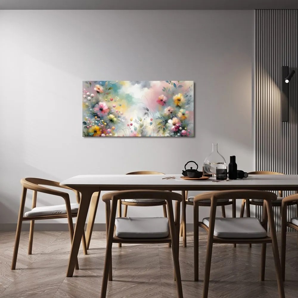 Quadro su tela – Fiori pastello romantici