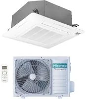 Climatizzatore Condizionatore Hisense Inverter a Cassetta serie TURBO 9000 Btu ACT26UR4RCC8 + AUW26U4RS8 R-32 Wi-Fi Optional Classe A++/A+ con Telecomando e Pannello Incluso