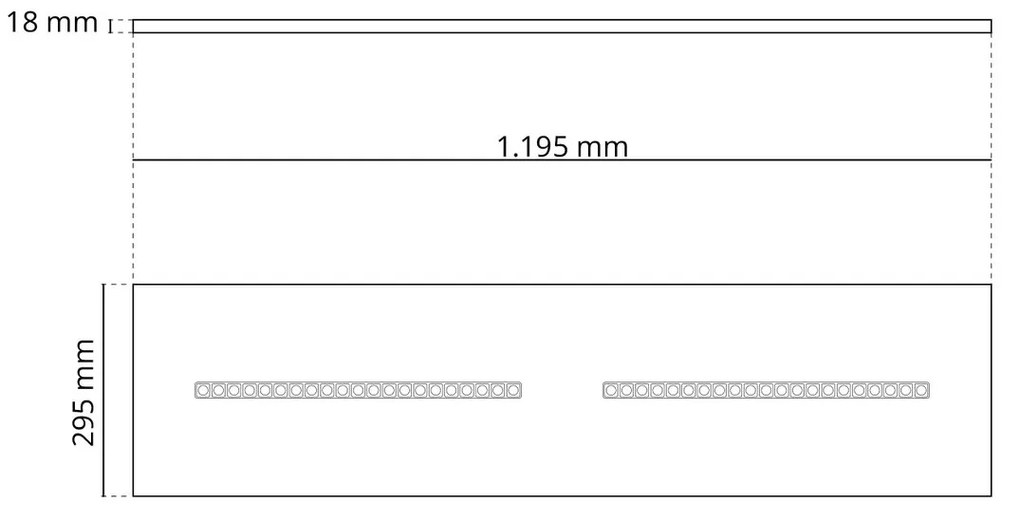 Pannello LED 120x30 28W 36W 42W CCT CRI92 con driver Philips Colore Bianco Variabile CCT