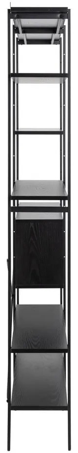 Libreria nera 172x188x27 cm Angus – Actona