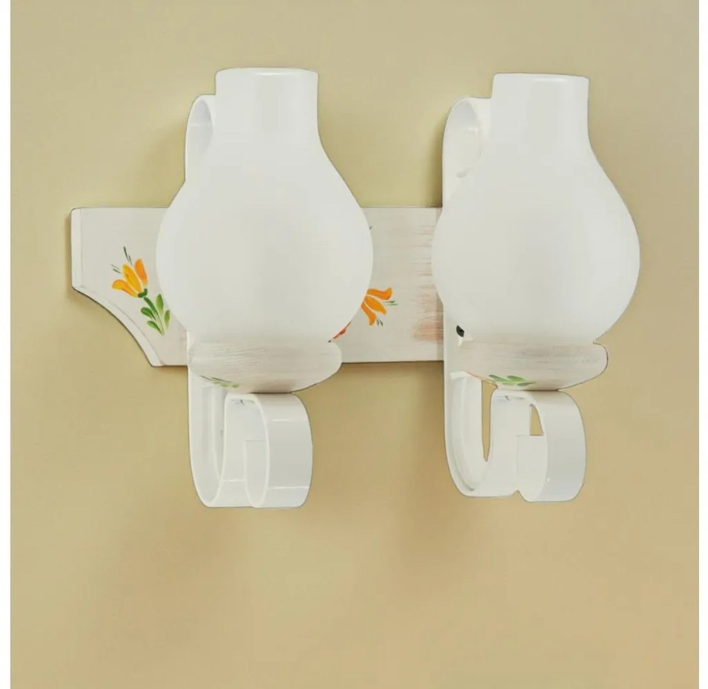 Brilagi - Applique da parete QUEEN 2xE14/40W/230V faggio/crema