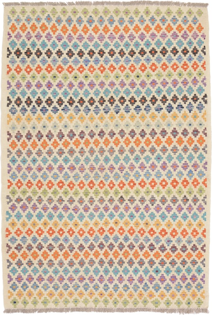 Kilim Tappeto orientale 200x140 (Afghanistan) Annodato A Mano